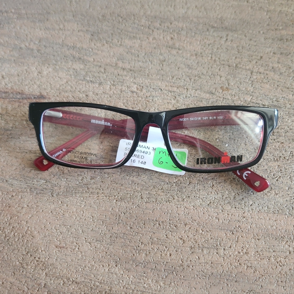 Iron Man Black and Red Glasses Frame